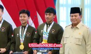 Bonus Atlet SEA Games, Prabowo: Bukan Upah, Tapi Penghargaan