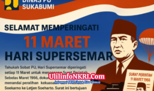 Keluarga Besar Dinas PU Sukabumi Ucapkan Selamat Hari Supersemar 11 Maret 2026