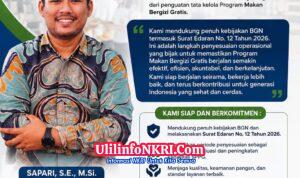 AMPIBI Dukung Penuh Kebijakan BGN dan SE Nomor 12 Tahun 2026 untuk Penguatan Program Makan Bergizi Gratis