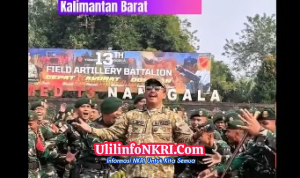 Dengan Semangat Sukabumi Mubarokah, Bupati Sukabumi, Asep Japar, Lepas Yon Armed 13 Nanggala, Satgas Pamtas RI–Malaysia