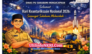 Dinas PU Sukabumi Sambut Hari Keantariksaan Nasional 2026 Semangat Muabrokah Bangun Negeri Menuju Masa Depan