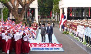 Disambut Upacara Kenegaraan, Kunjungan PM Anutin Charnvirakul Perkuat Hubungan Indonesia-Thailand
