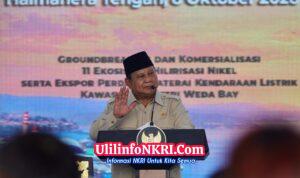 Prabowo Resmikan Ekspor Perdana Baterai Listrik Dari Weda Bay