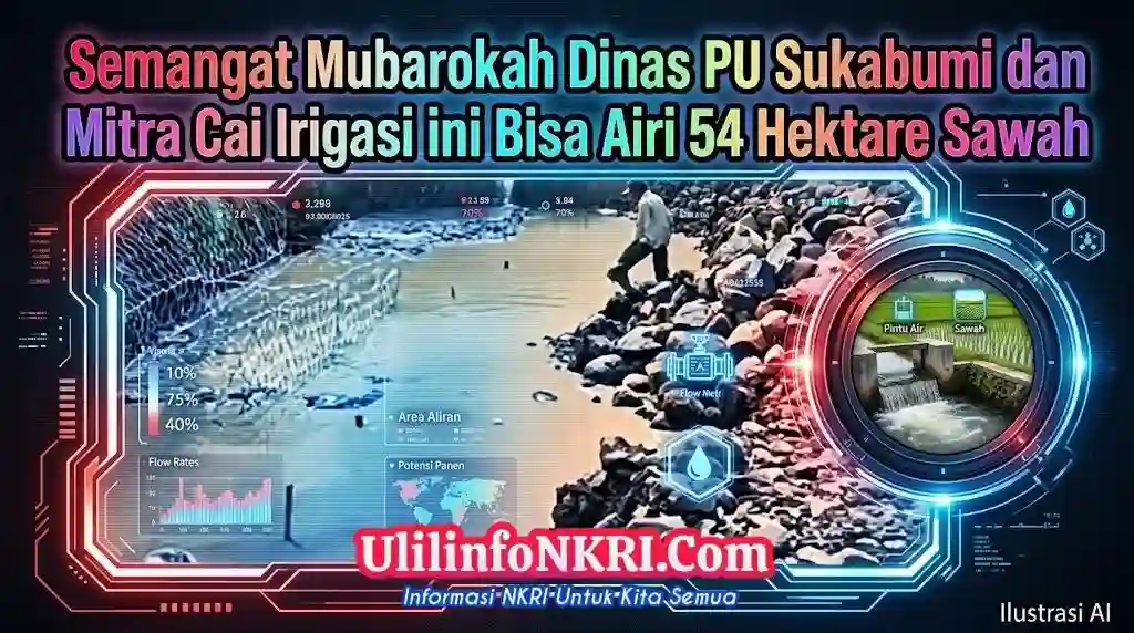 Semangat Mubarokah PU Sukabumi Tuntaskan Irigasi DI Cipamatutan di Sundawenang